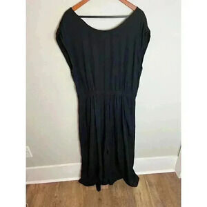 Elk Jumpsuit Black Wide Flare Leg Pockets Women's Size 12 MSRP $299